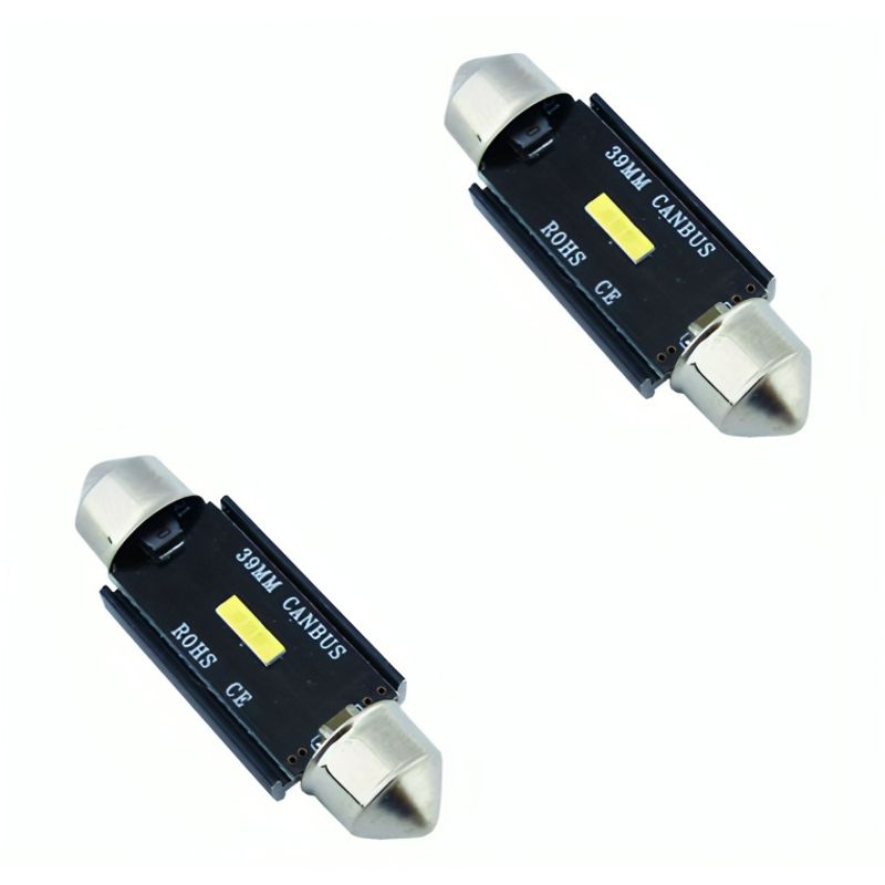 OEM - LED COB CANBUS 39 MM LUZ BLANCA SET X 2 PCS EN BLISTER