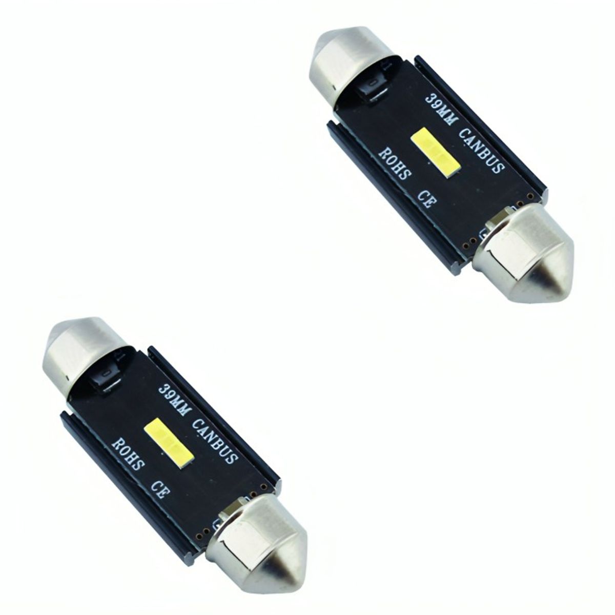 OEM - LED COB CANBUS 39 MM LUZ BLANCA SET X 2 PCS EN BLISTER