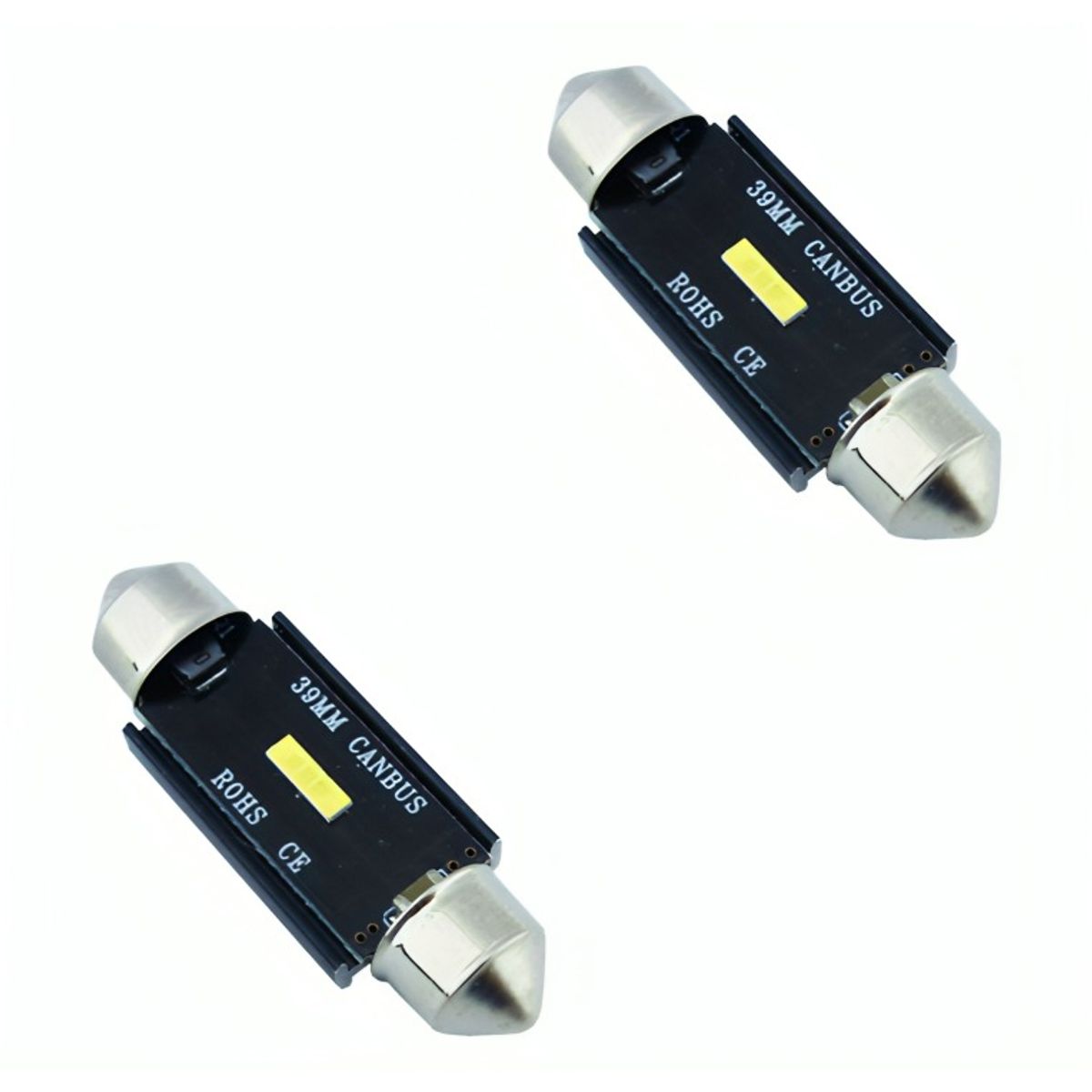 OEM - LED COB CANBUS 39 MM LUZ BLANCA SET X 2 PCS EN BLISTER