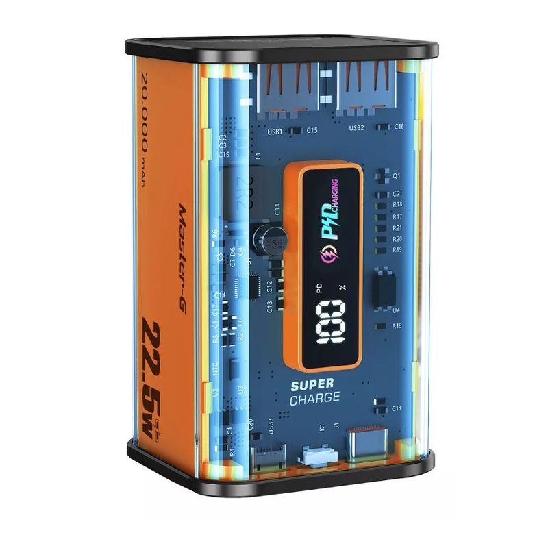 GENERICO - Batería Externa Power Bank 20000 Mah Carga Rápida
