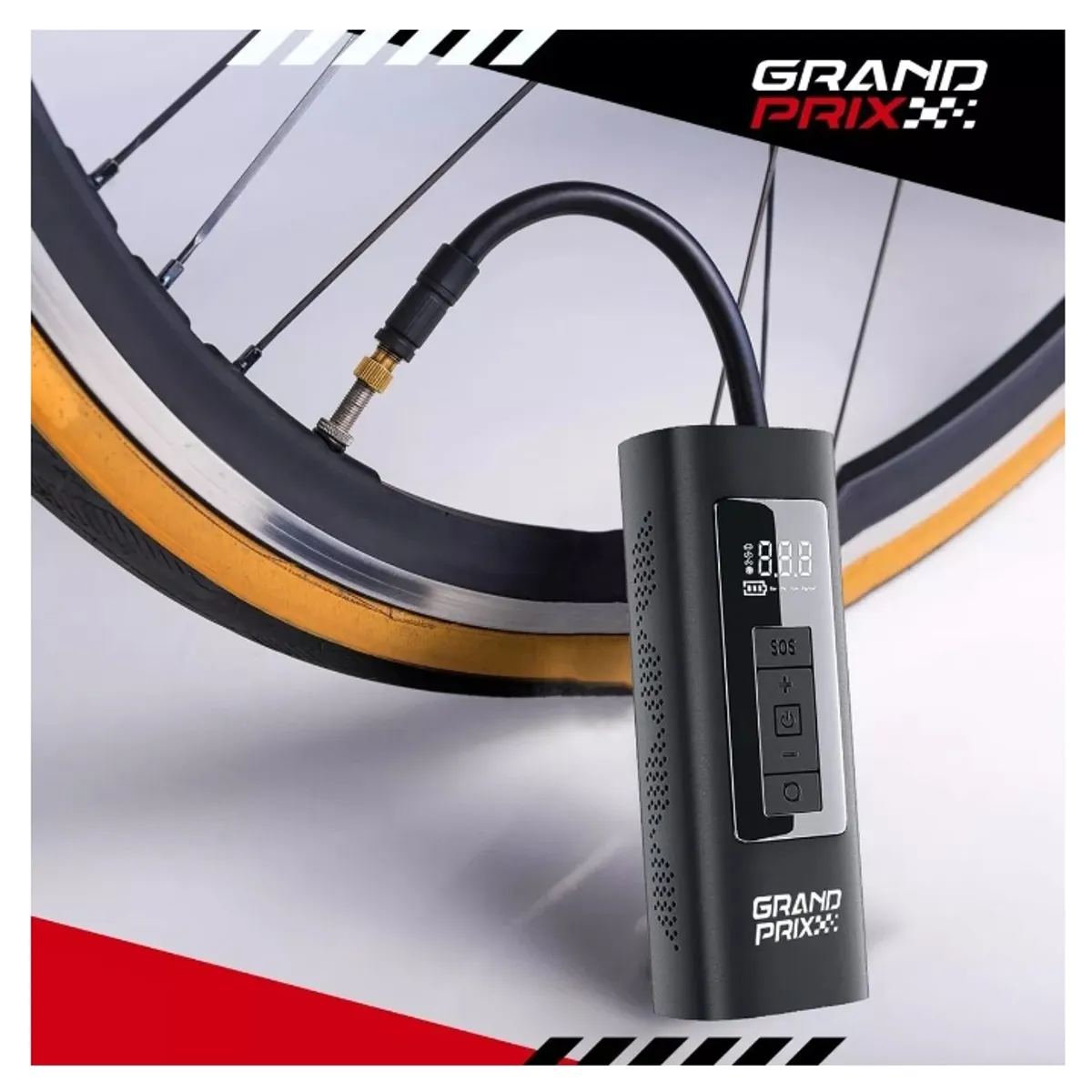 GENERICO - Compresor De Aire Portatil A Batería Inflador Neumaticos