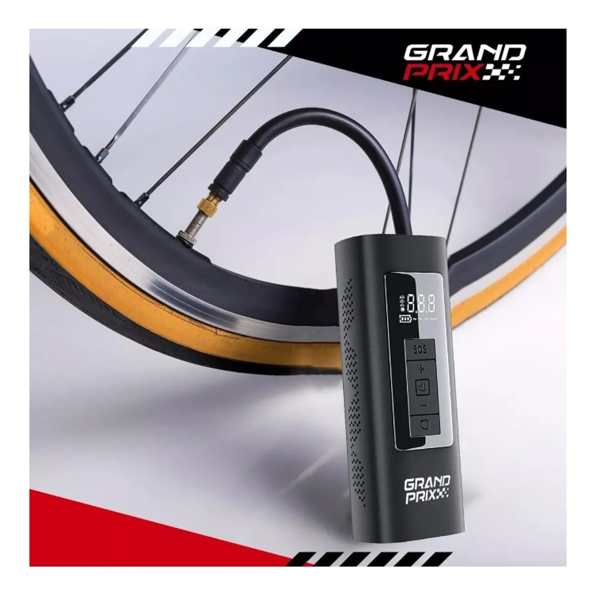 GENERICO - Compresor De Aire Portatil A Batería Inflador Neumaticos