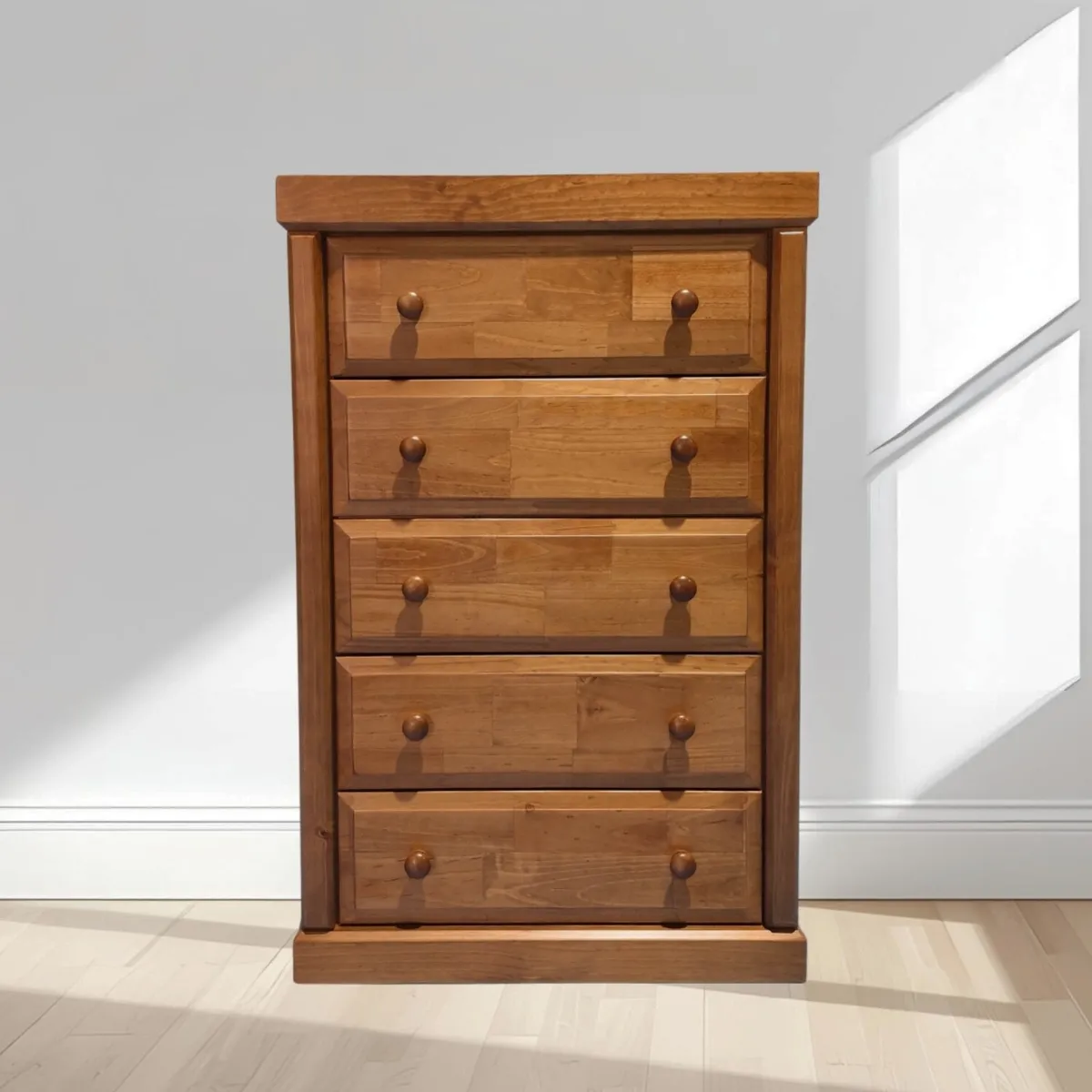 MUEBLES DURAN - Cajonera Nogal 5 Cajones