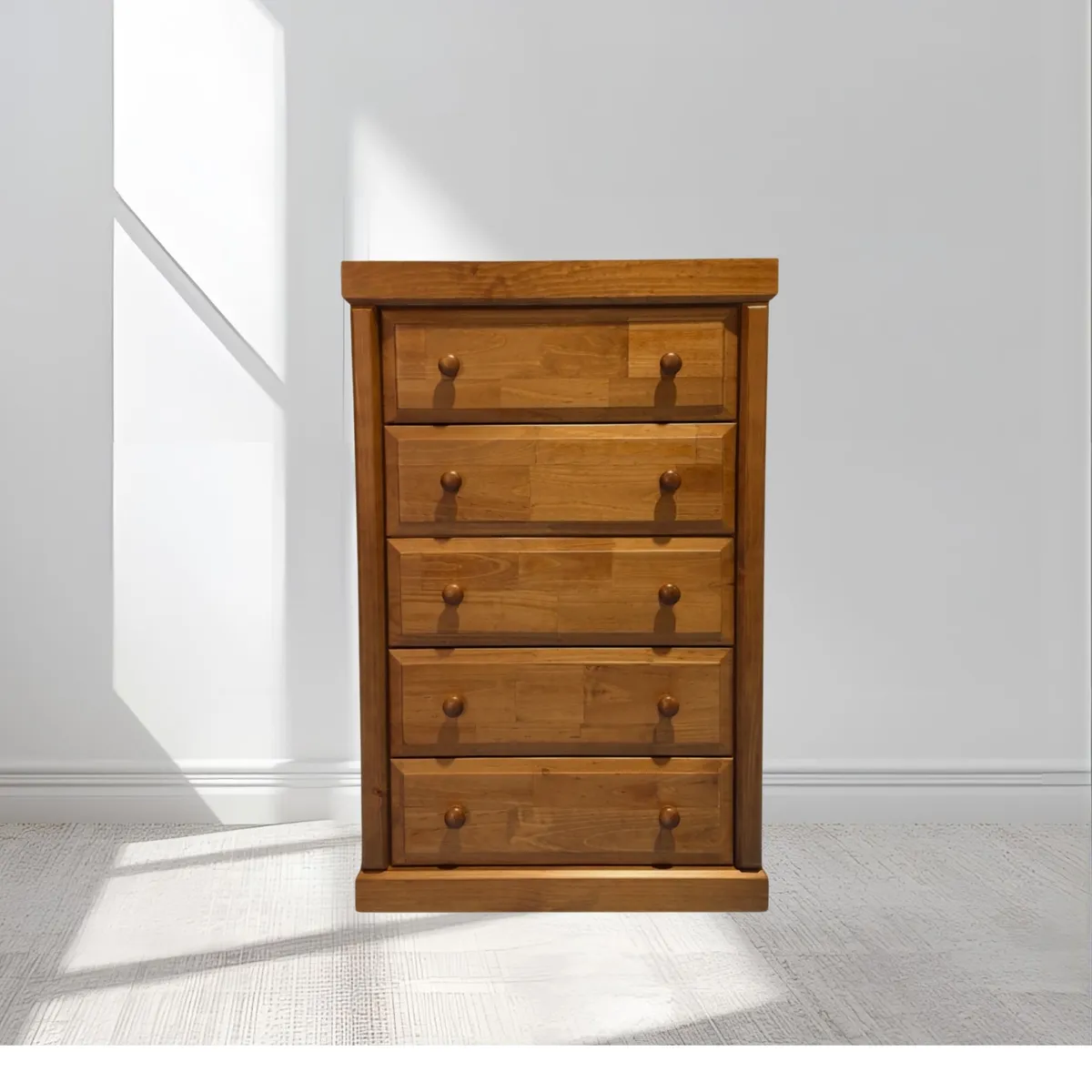 MUEBLES DURAN - Cajonera Nogal 5 Cajones