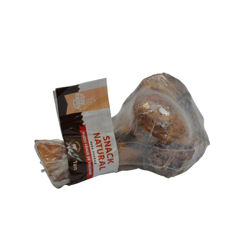 GENERICO - 8 Mitad Hueso Gigante Stay Happy Vacuno para Perros