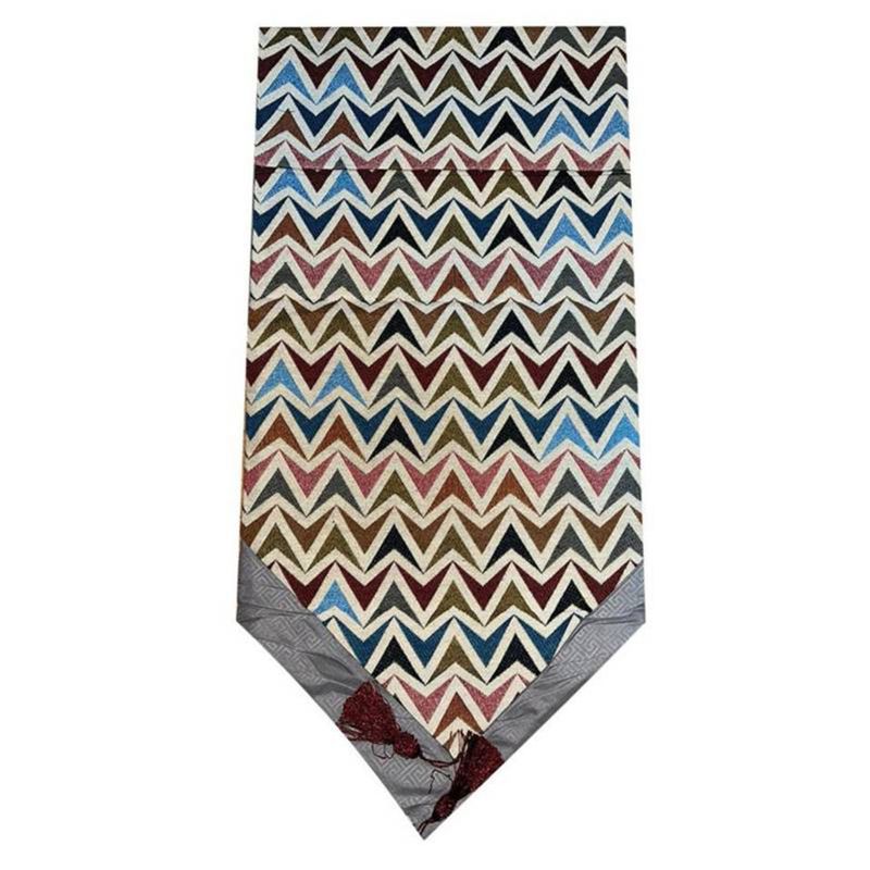 GENERICO - Camino De Mesa Tejido Grueso Textil Etnico 180x35