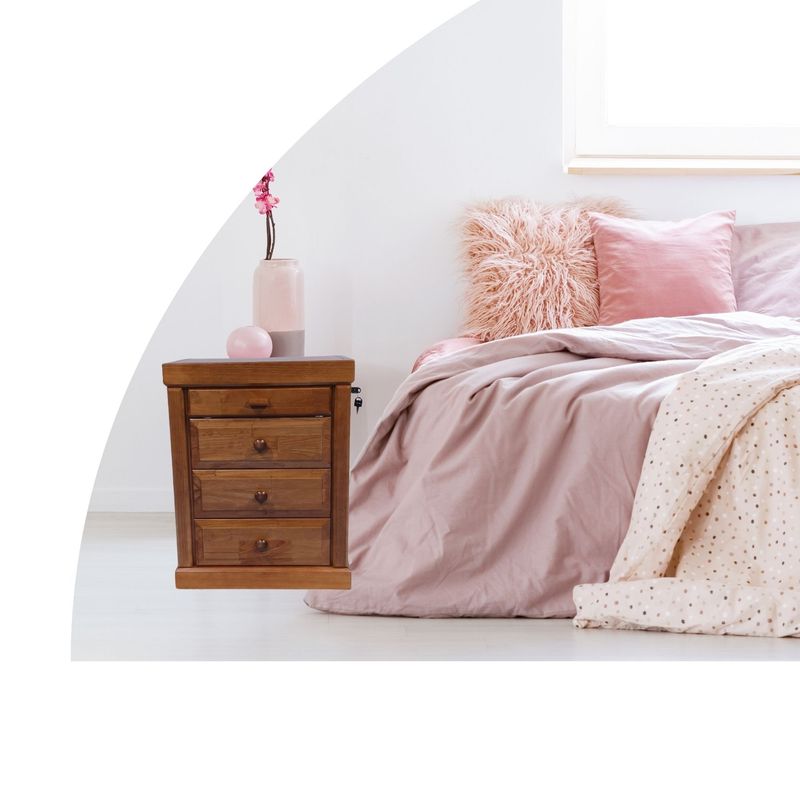 MUEBLES DURAN - Velador Victoria Nogal