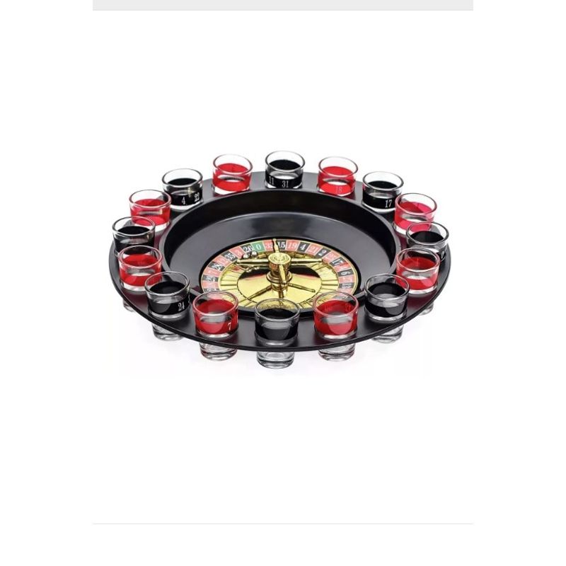 GENERICO - Juego De Mesa Ruleta De Tragos Giratoria Shots 16 Piezas