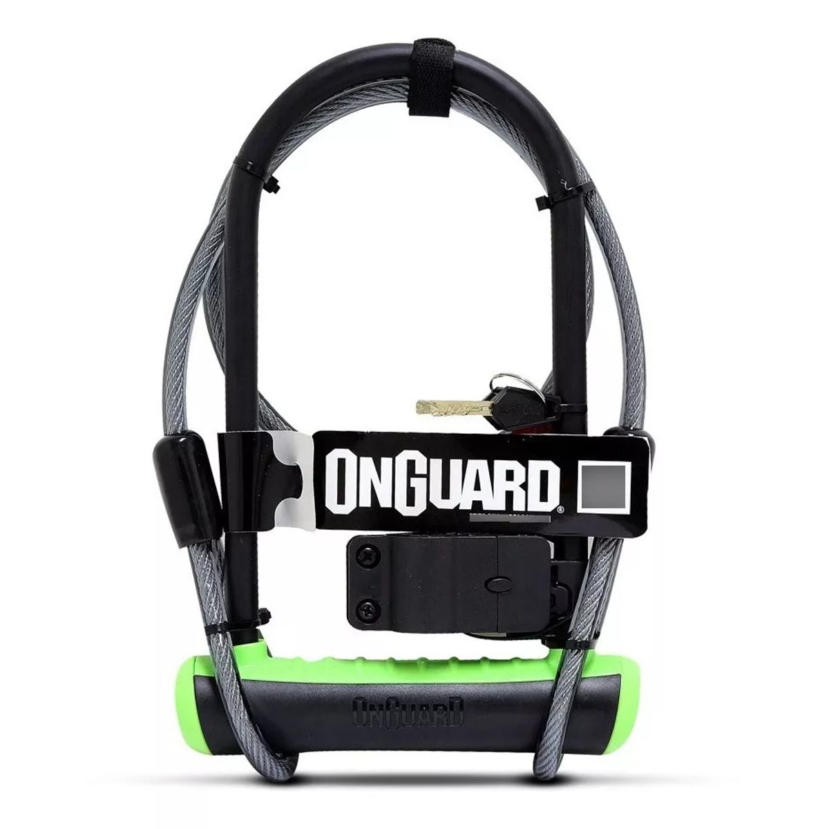 ON GUARD - Candado Bici U-lock On Guard Neon Piola Soporte 230 Cm Verde