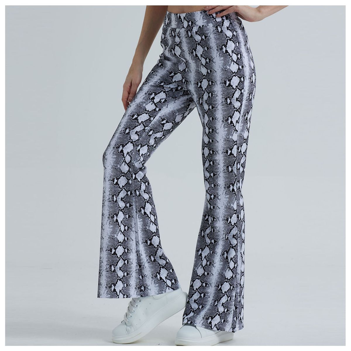 FASHION'S PARK - Pantalón Mujer Pitón Negro Fashion's Park