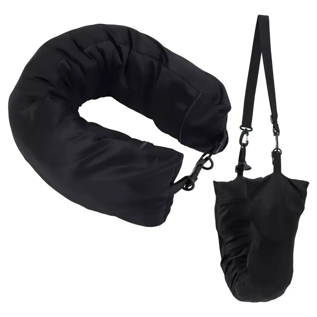 KUANGYE - Almohada Cuello Rellenable Para Viajes Ahorra Espacio Avión