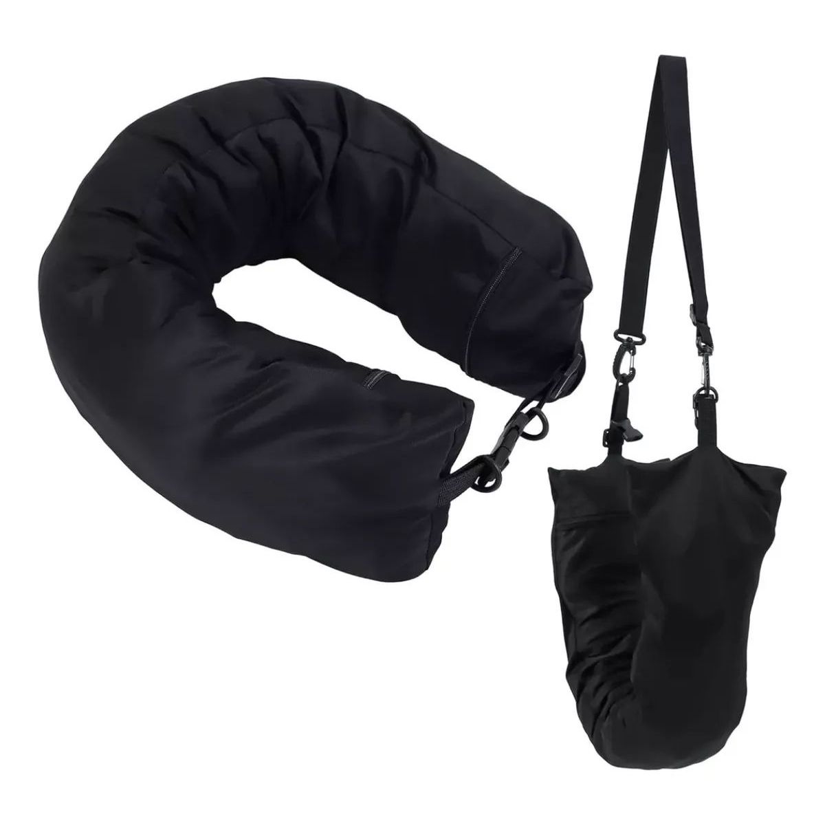 KUANGYE - Almohada Cuello Rellenable Para Viajes Ahorra Espacio Avión