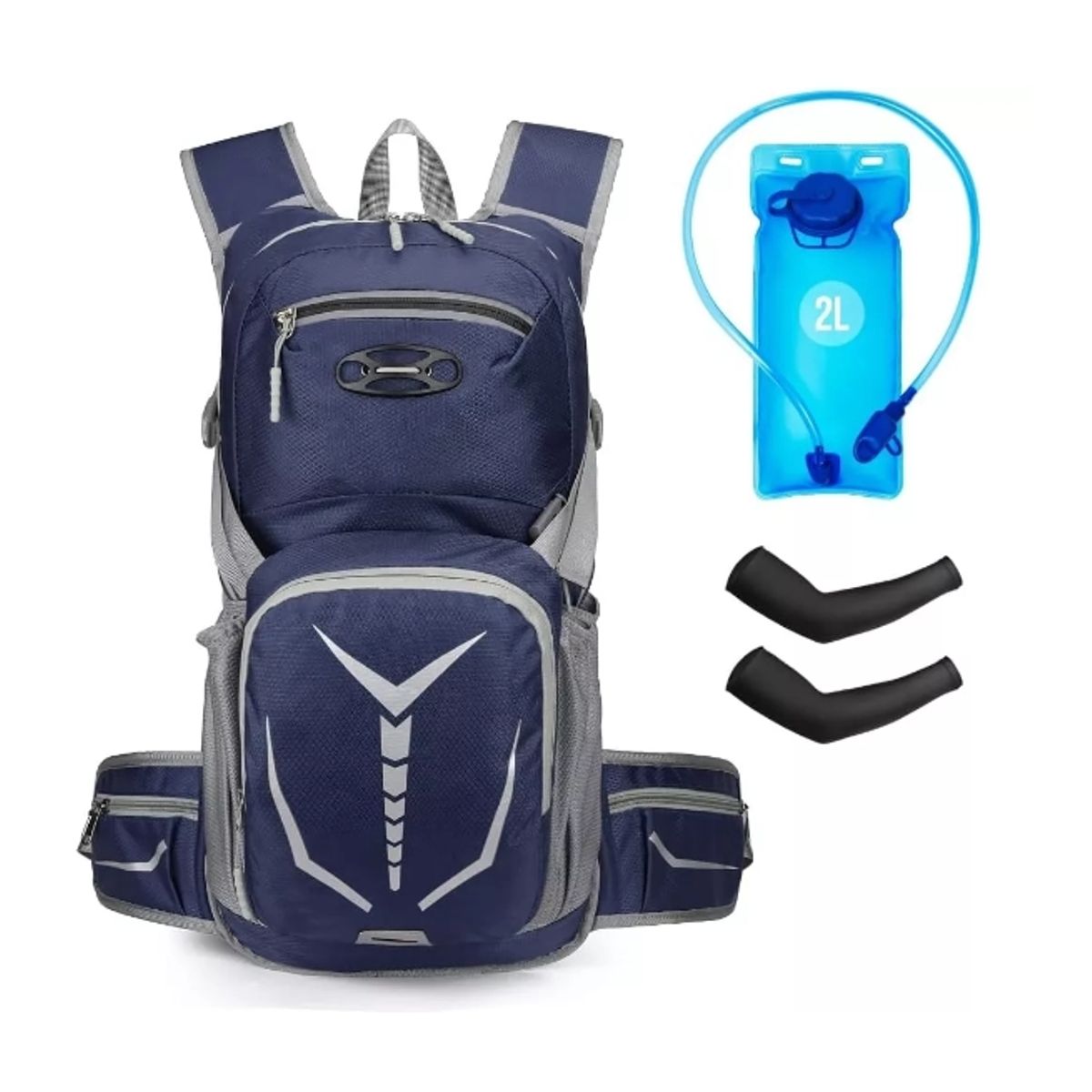 GENERICO - Mochila De Hidratación Ciclismo Hiking Campismo+2lbolsa Agua