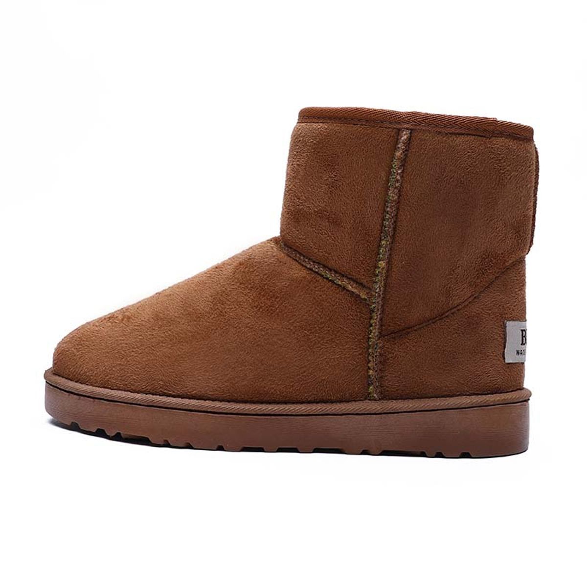 SHANDIAN - Botas mujer con chiporro Invierno Negro
