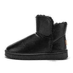 SHANDIAN - Botas mujer con chiporro Invierno Negro