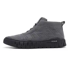 SHANDIAN - Bota termico hombre con chiporro Negro