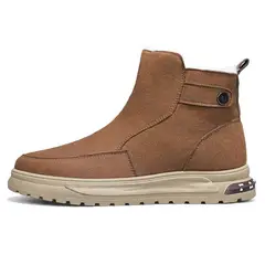 SHANDIAN - Bota termico hombre con chiporro Negro