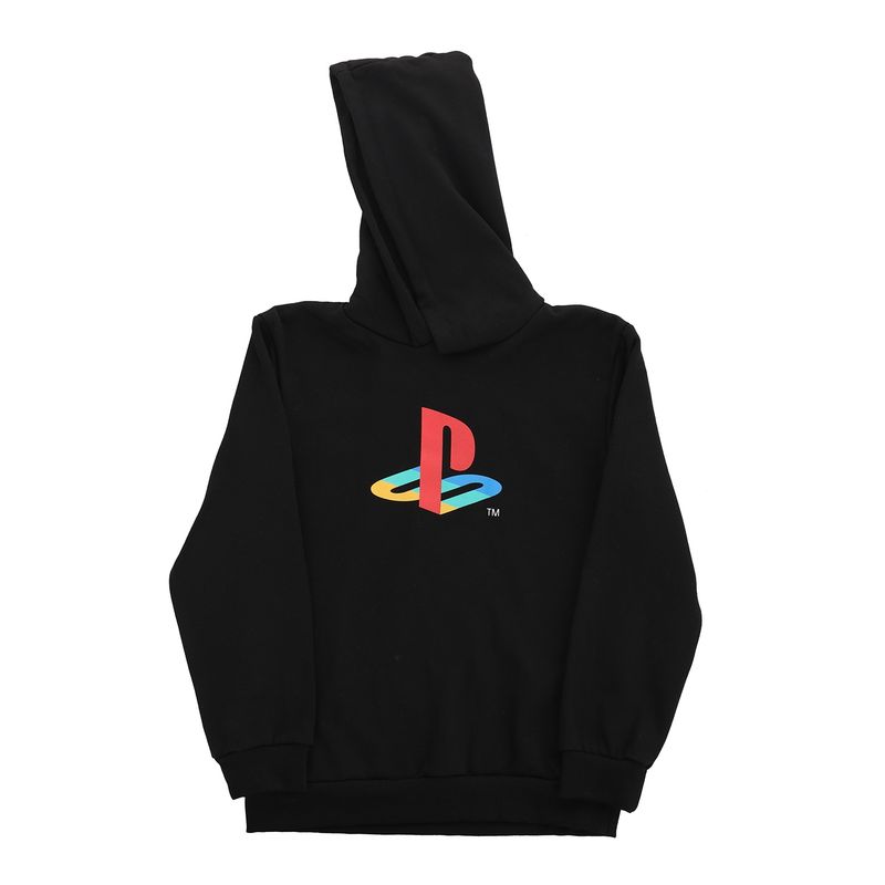PLAYSTATION - Poleron Cerrado Niño Logo Negro Playstation
