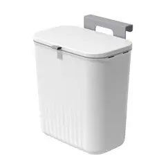 CRUSEC - Papelera De Cocina Plástico 9 Litros Basurero Para Baño