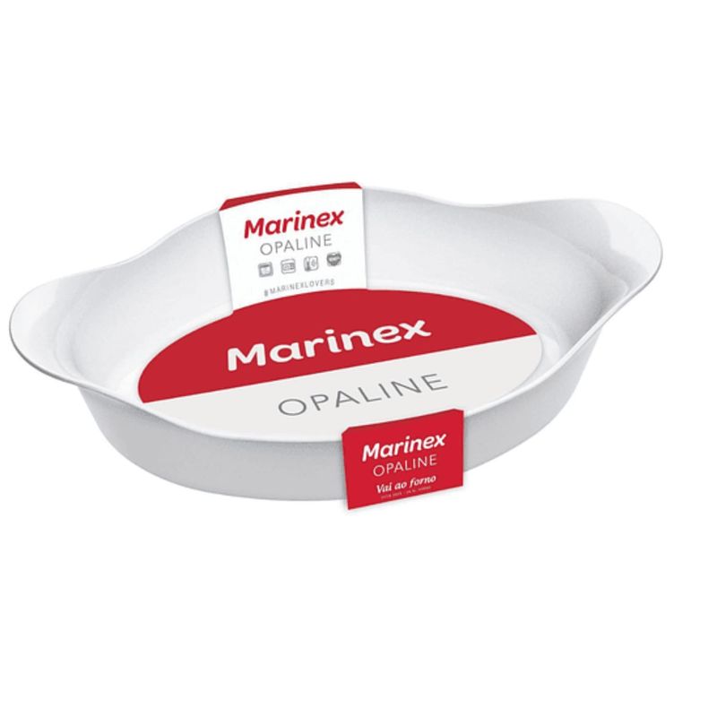 MARINEX - Asadera Marinex Opaline Oval Pequeña 06L Microonda Y Horno