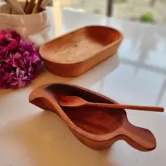 WITRALUN SOUTH AMERICA HANDMADE CRAFT - Porta Ajíes Raulí con Cuchara Madera
