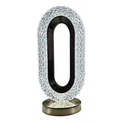 GENERICO - Lámpara De Mesa Led De Cristal Recargable Usb Decorativa
