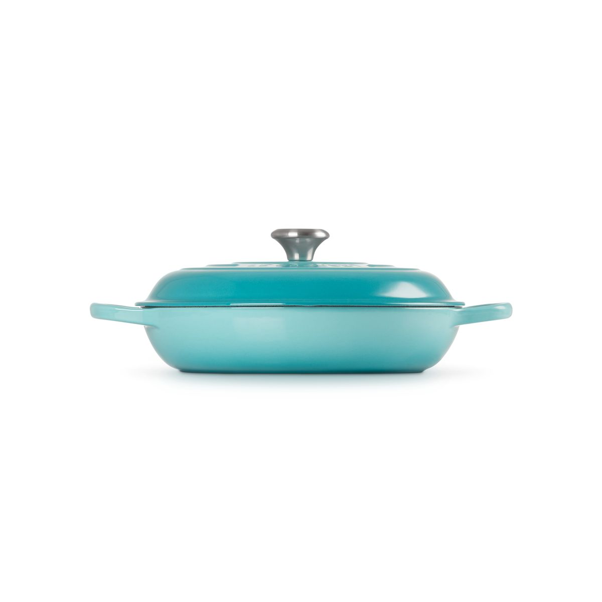 LE CREUSET - Le Creuset Cacerola Baja 30 cm Azul Caribe Hierro