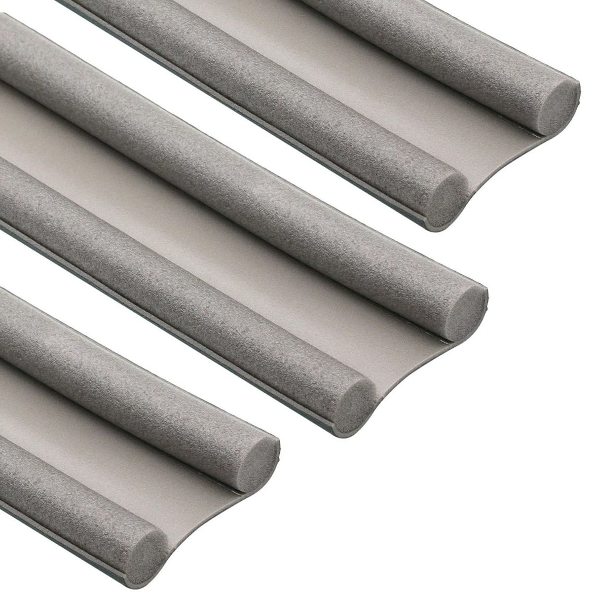 GENERICO - Pack 3 Tope Aislante Doble Rollo Polietileno Gris 95 cm