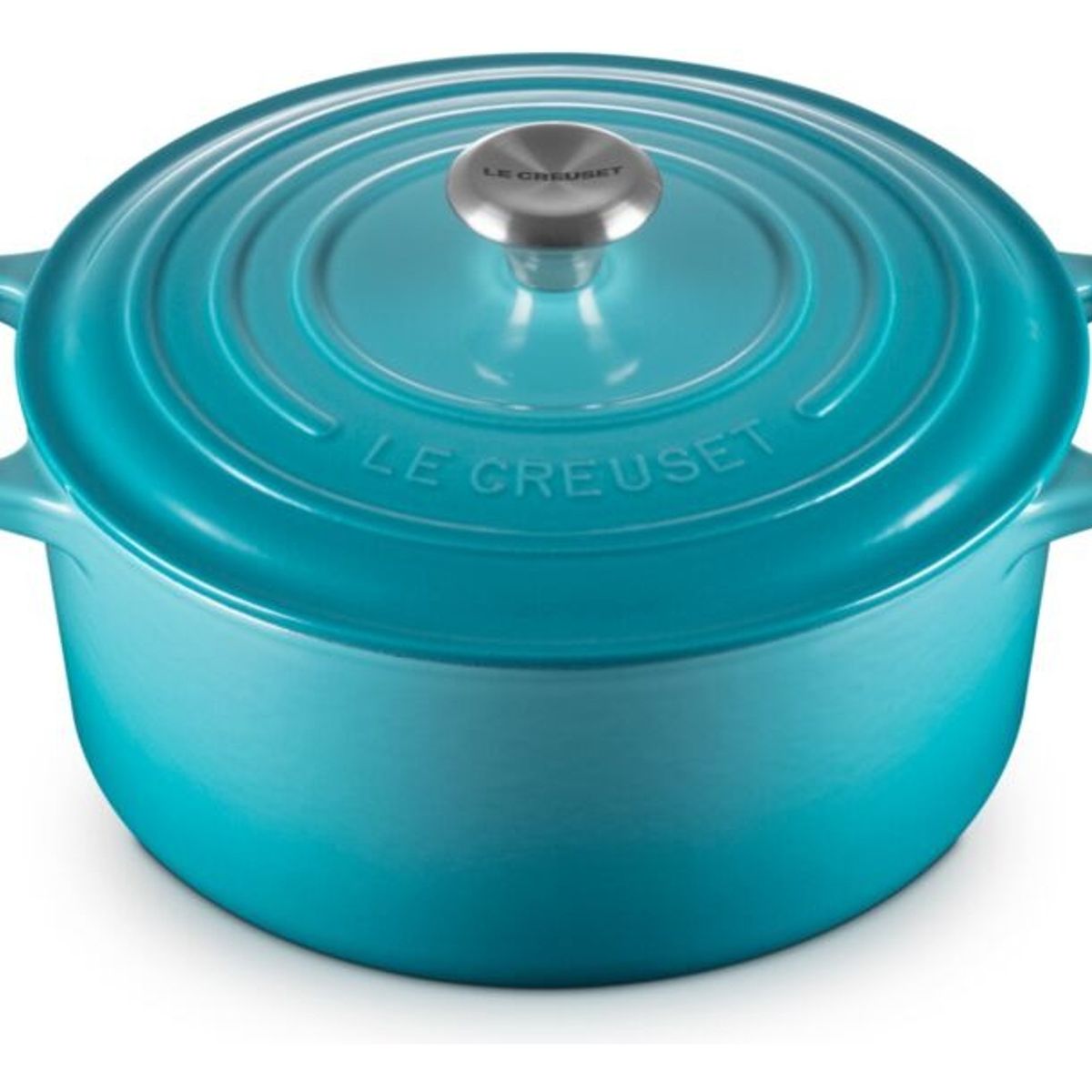 LE CREUSET - Le Creuset Cocotte Redonda 22 Cm Azul Caribe Hierro