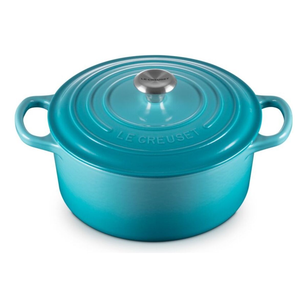 LE CREUSET - Le Creuset Cocotte Redonda 22 Cm Azul Caribe Hierro