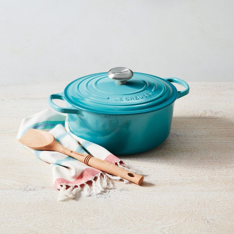 LE CREUSET - Cocotte Redonda 22cm Azul Caribe