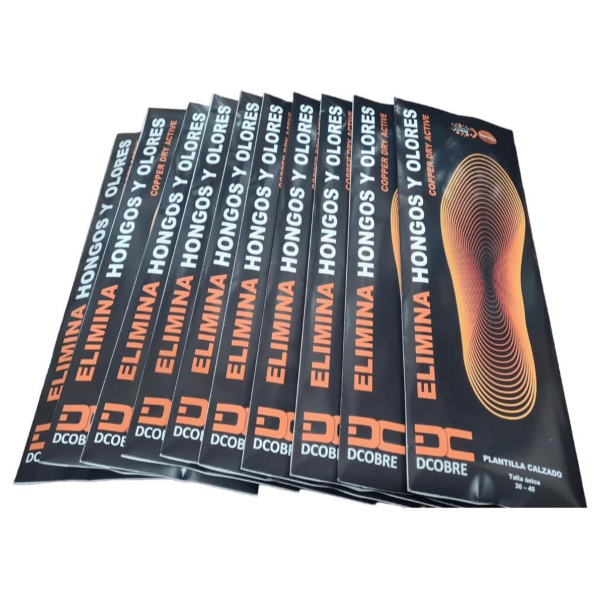 DCOBRE - 10 Plantillas Cobre, evita mal olor e humedad, ajustable.