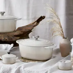 LE CREUSET - Cocotte Ovalada 27Cm Meringue