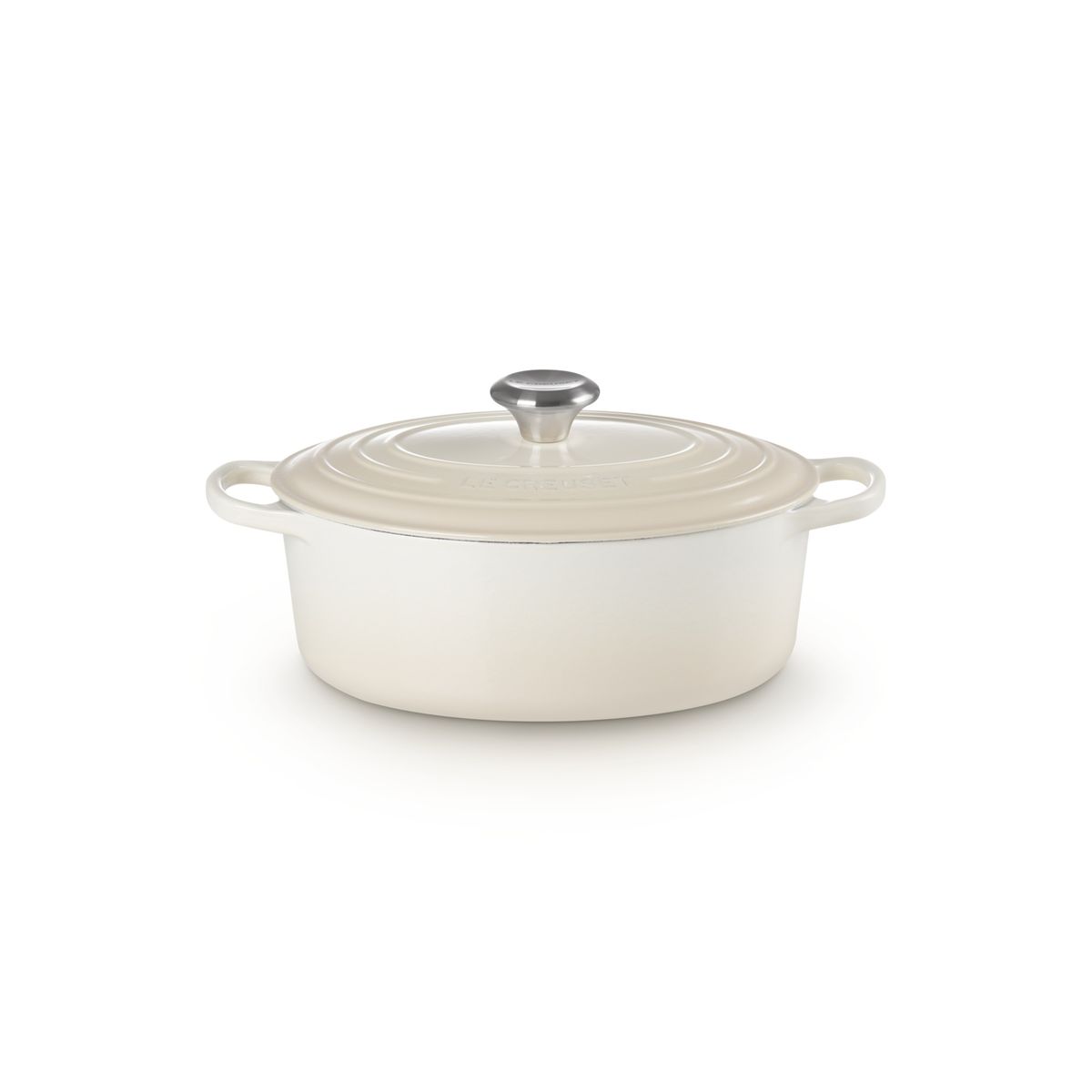 LE CREUSET - Le Creuset Cocotte Ovalada 27cm Meringue Hierro