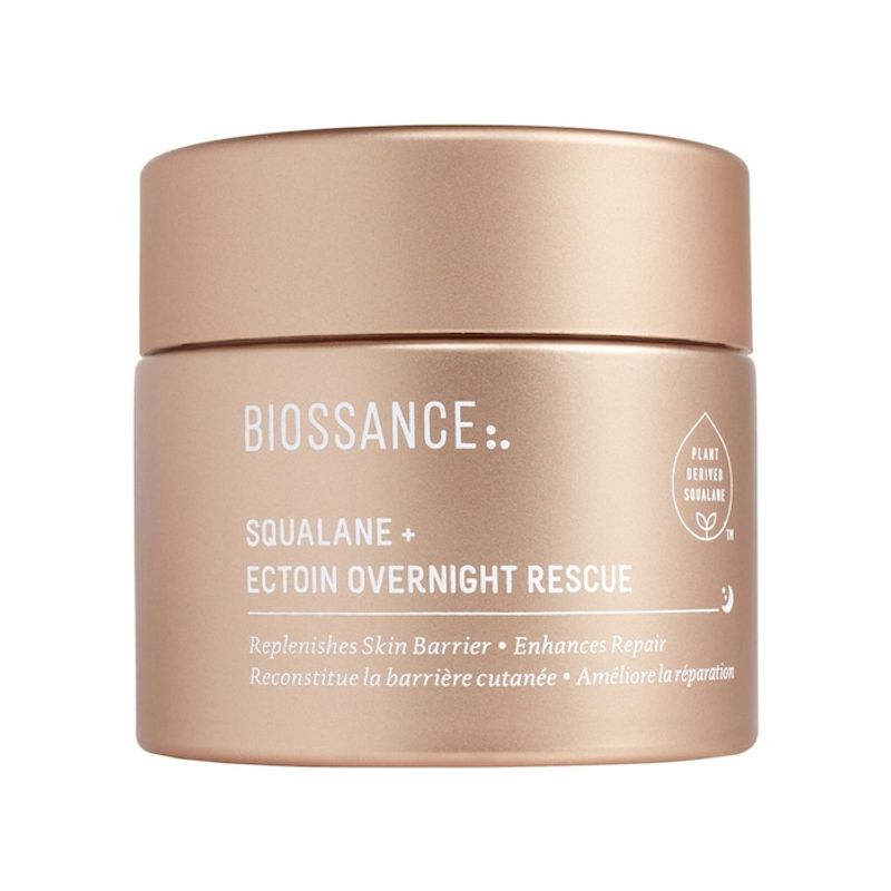 BIOSSANCE - Crema de noche Squalane+Ectoin Overnight Rescue Deep Repair Biossance.-