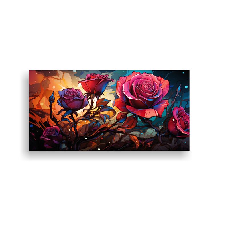 GENERICO - Pintura Lienzo Imagen Riqueza Visual Estilo Graffiti Rosa Co 160x80cm