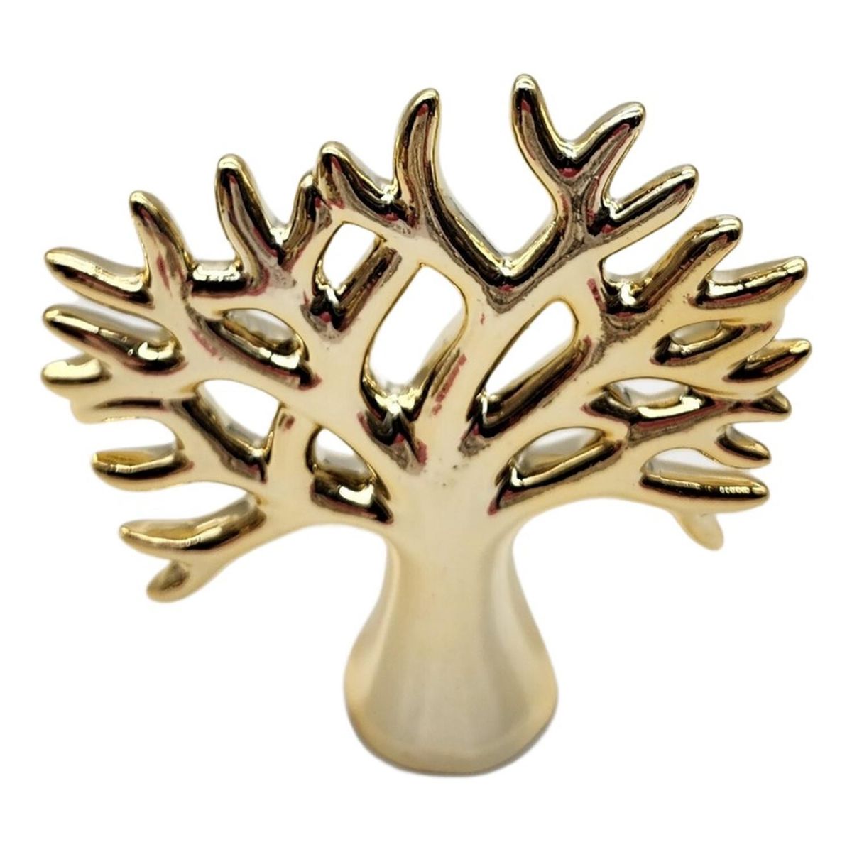 GENERICO - Figura Adorno Decorativa Coral Marino En Ceramica - Dorado