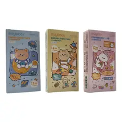 GENERICO - Corrector Cinta Diseño Kawaii Cute Varios Colores 12 Metros - Celeste