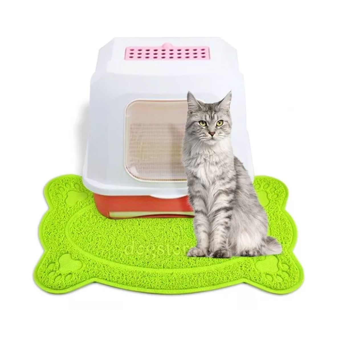 GENERICO - Alfombra Atrapa Arena Para Gatos Salida Arenero Mascotas.