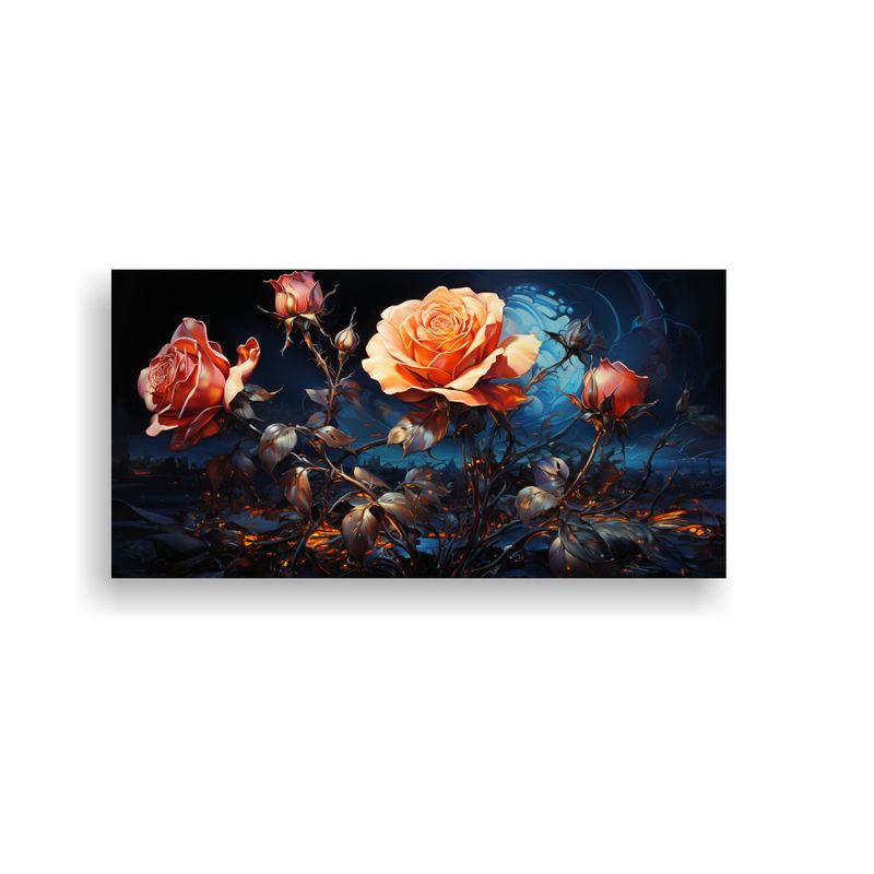 GENERICO - Cuadro Decorativo Estilo Rose Van Gogh, Riqueza Visual. 160x80cm