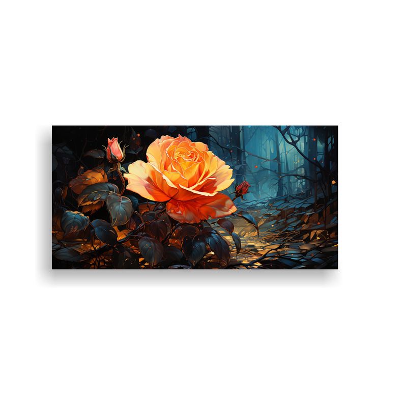 GENERICO - Cuadro Decorativo Estilo Rose Van Gogh, Equilibrio Visual 160x80cm