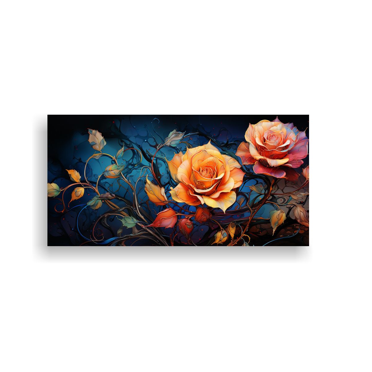 GENERICO - Pintura Decorativa Estilo Rose Van Gogh De Alta Calidad 160x80cm