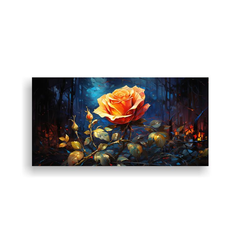 GENERICO - Pintura Temática Estilo Rose Van Gogh En Bastidor 160x80cm