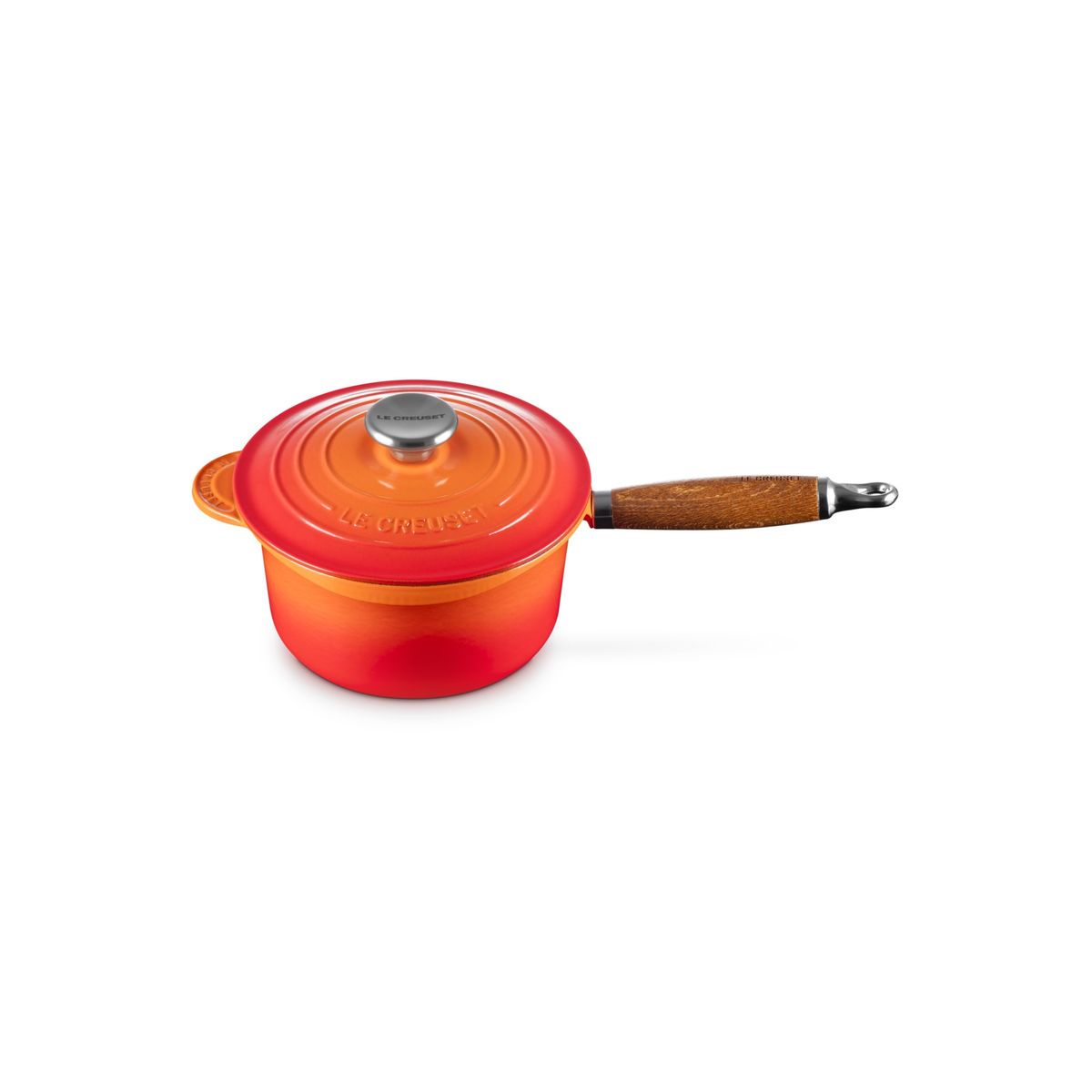 LE CREUSET - Le Creuset Cazo mango madera 18cm Volcanico Hierro