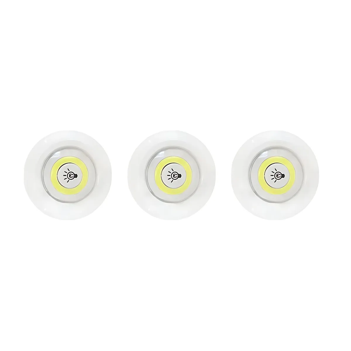 GENERICO - Pack X3 Luces Led A Pilas Lámparas De Emergencia Lampara