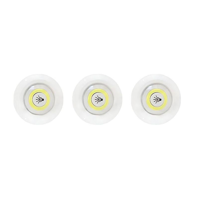GENERICO - Pack X3 Luces Led A Pilas Lámparas De Emergencia Lampara