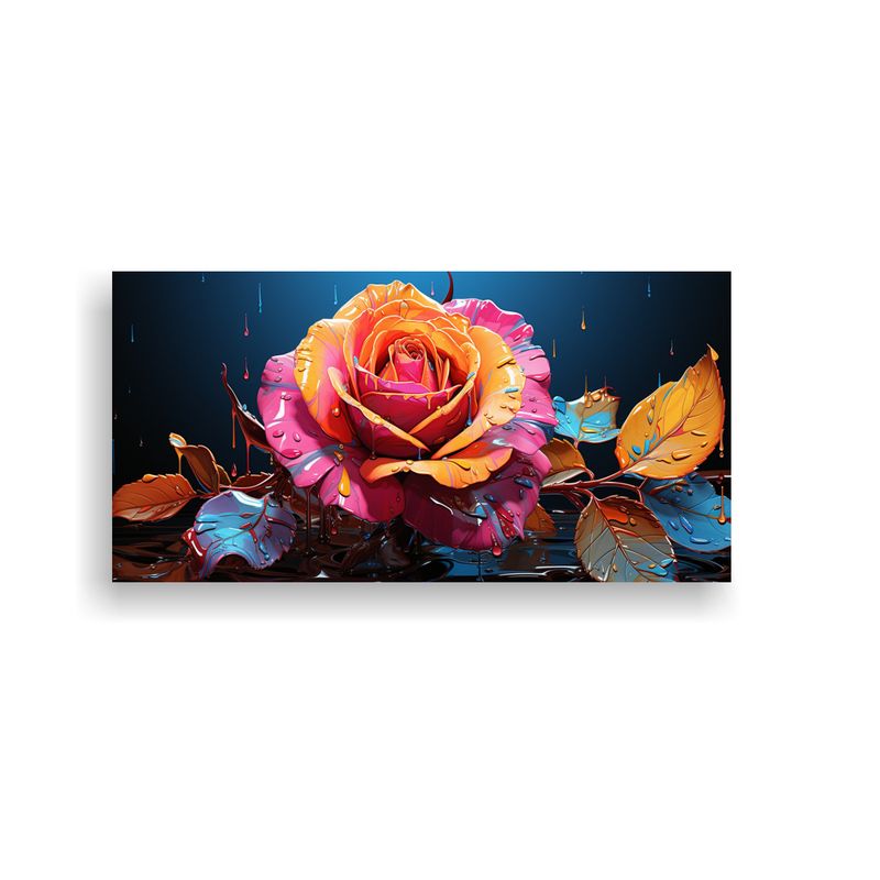 GENERICO - Cuadros Decorativos Arte Estilo Galeria Dormitorio Rose Bud  160x80cm