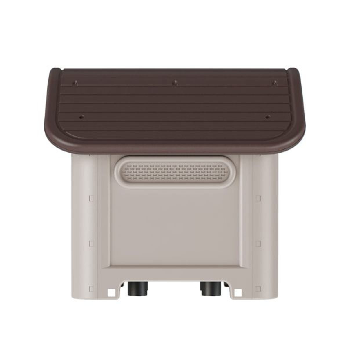 QRUBBER - Casa Mascotas Perro Raza Grande Café Oscuro MQ QRubber