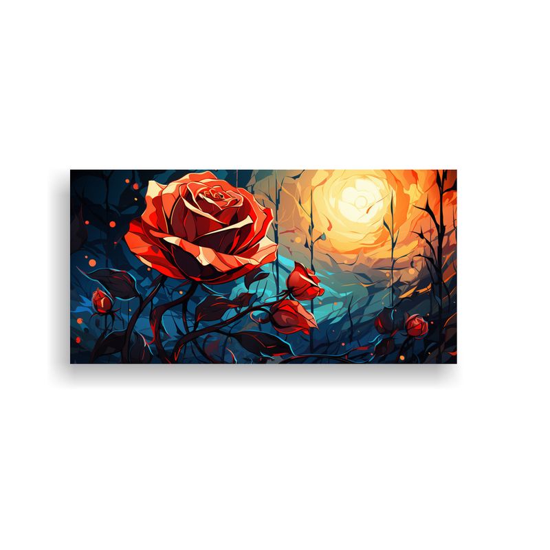 GENERICO - Pintura Decorativa Estilo Textura Conceptual Rose Van Gogh D 160x80cm
