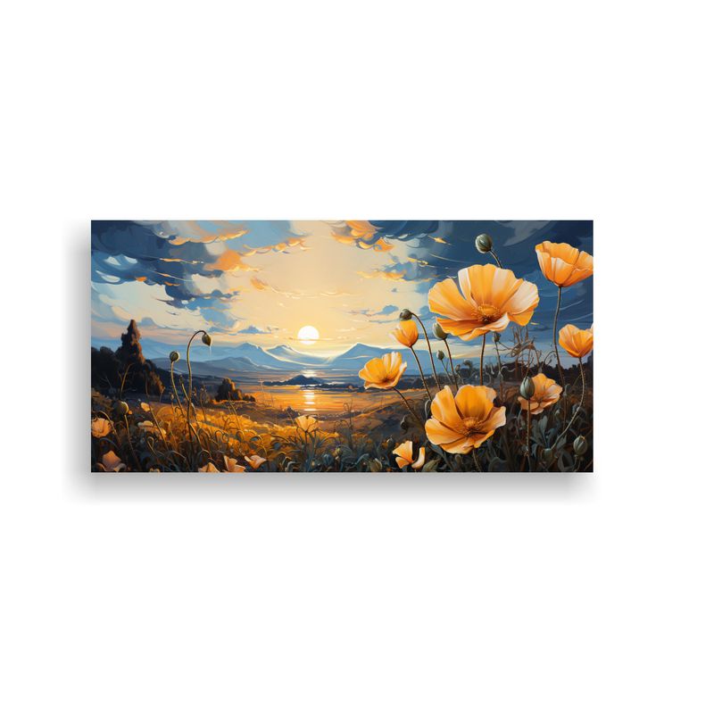 GENERICO - Pinturas Decorativas Horizontales Surrealistas Con Pequeñas 160x80cm